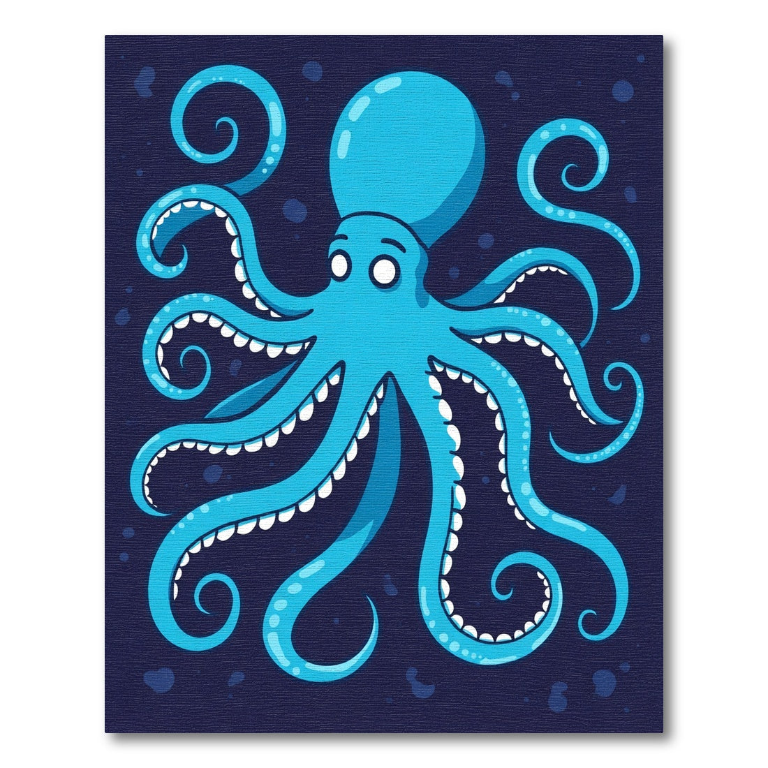 Aqua Octopus Swirls Ocean Rug