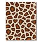 Brown Cream Patchwork Spot Rug