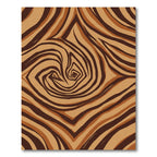 Earthy Swirl Woodgrain Stripes Rug