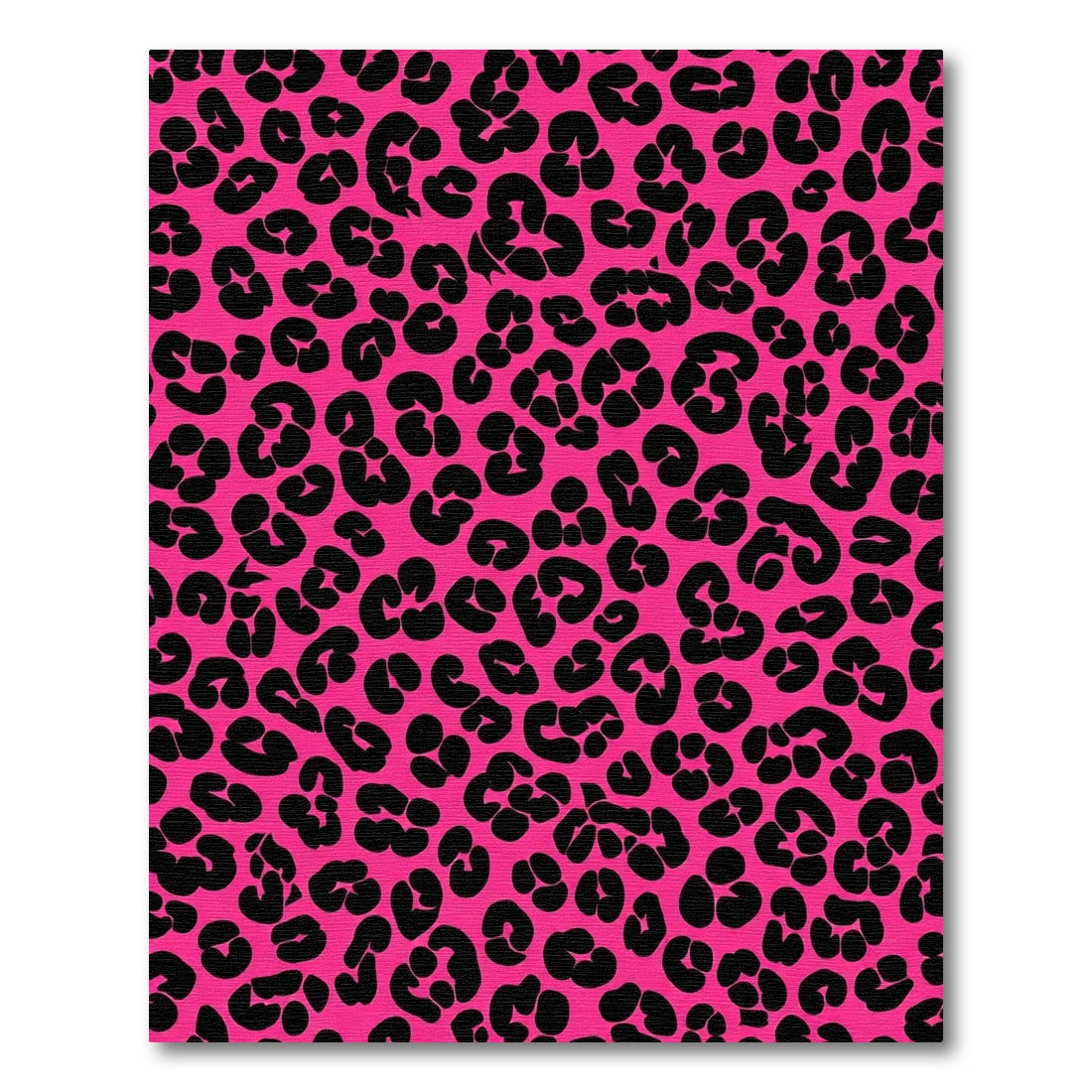 Hot Pink Black Leopard Spot Rug