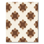 Rich Brown Quatrefoil Repeating Rug