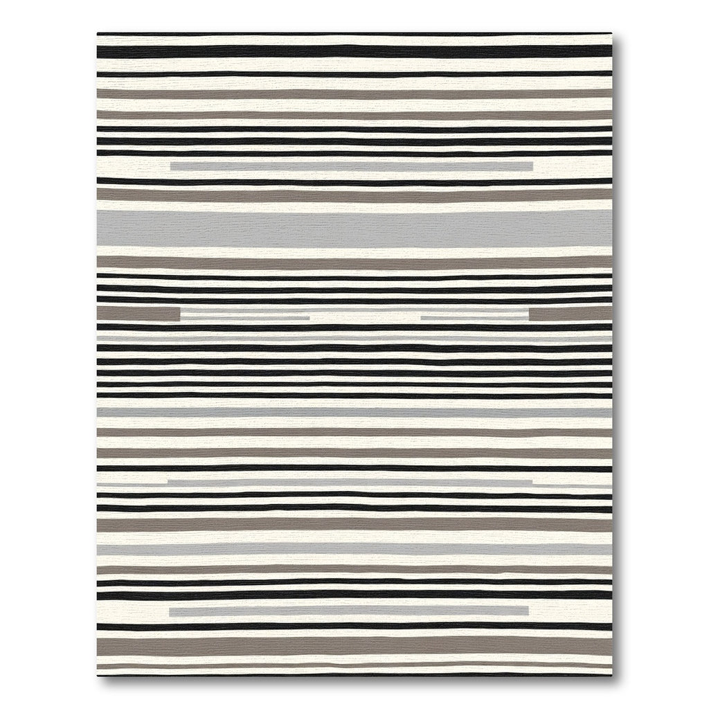 Neutral Striped Tones Modern Rug