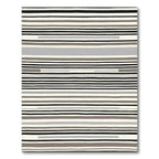 Neutral Striped Tones Modern Rug