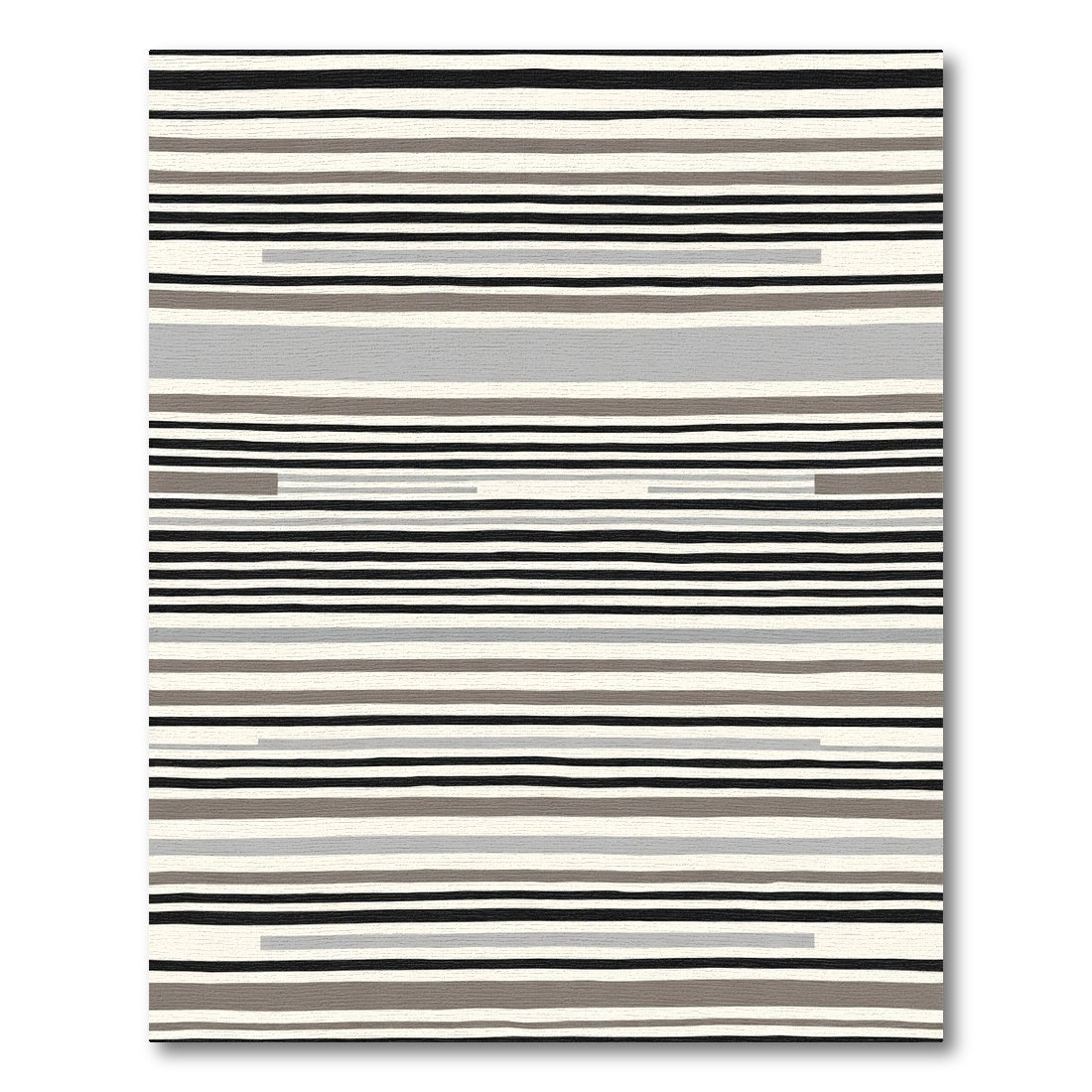 Neutral Striped Tones Modern Rug