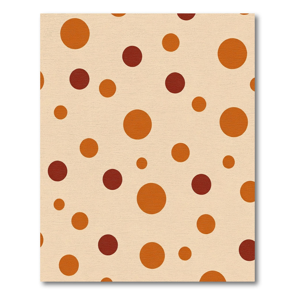 Retro Amber Circles Spot Rug