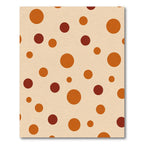 Retro Amber Circles Spot Rug