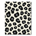 Black Cream Spots Animal Rug
