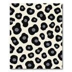 Black Cream Spots Animal Rug