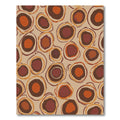 Earthy Tone Abstract Circles Rug