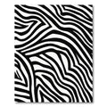 Classic Black White Zebra Stripes Rug