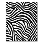 Classic Black White Zebra Stripes Rug