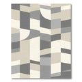 Modern Geometric Terracotta Shapes Rug