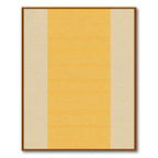 Golden Ochre Cream Color Block Rug