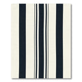 Classic Navy Cream Vertical Stripe Rug