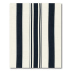 Classic Navy Cream Vertical Stripe Rug