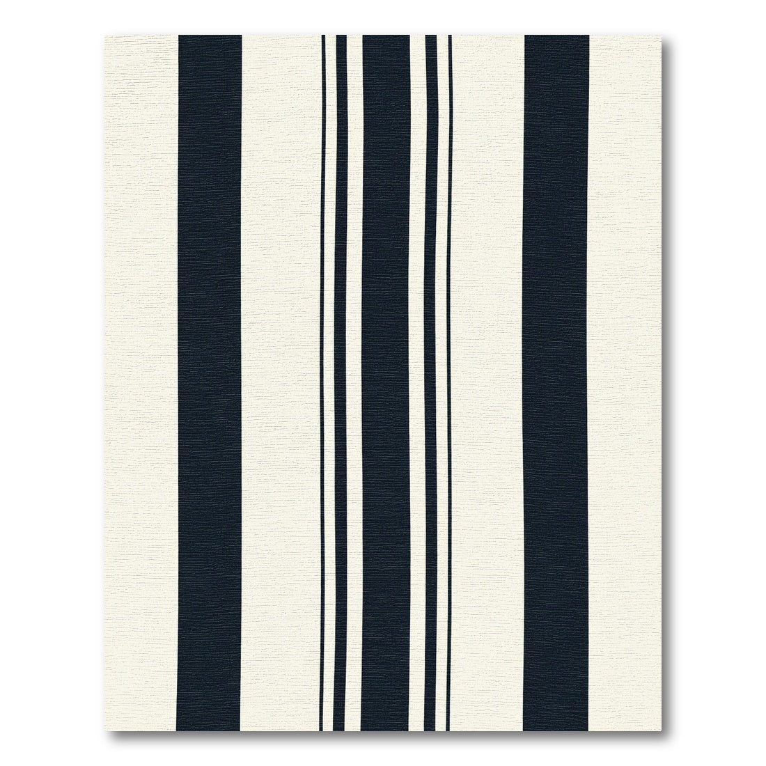 Classic Navy Cream Vertical Stripe Rug