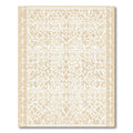 Cream Intricate Fretwork Lattice Rug