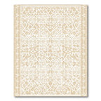 Cream Intricate Fretwork Lattice Rug