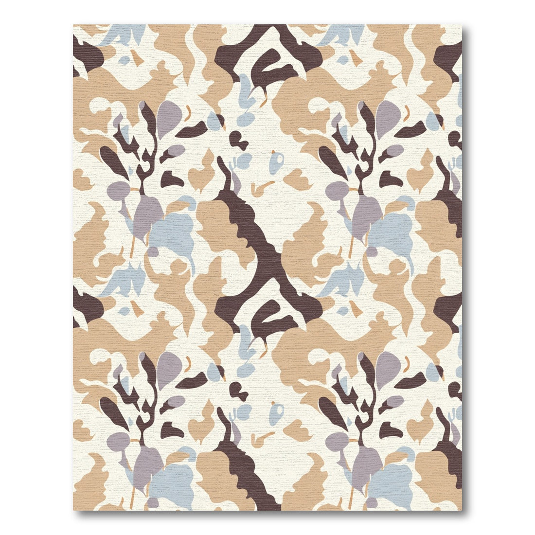 Earthy Abstract Organic Flow Rug