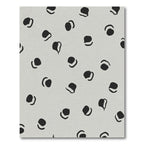 Abstract Black Dot Scatter Rug