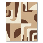 Retro Mid Century Geometric Abstraction Rug