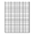 Classic Black White Grid Lines Rug