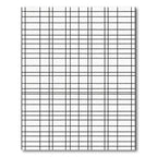 Classic Black White Grid Lines Rug