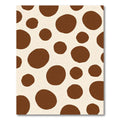 Brown Circles Abstract Composition Rug