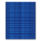 Deep Blue Gradient Plaid Dots Rug