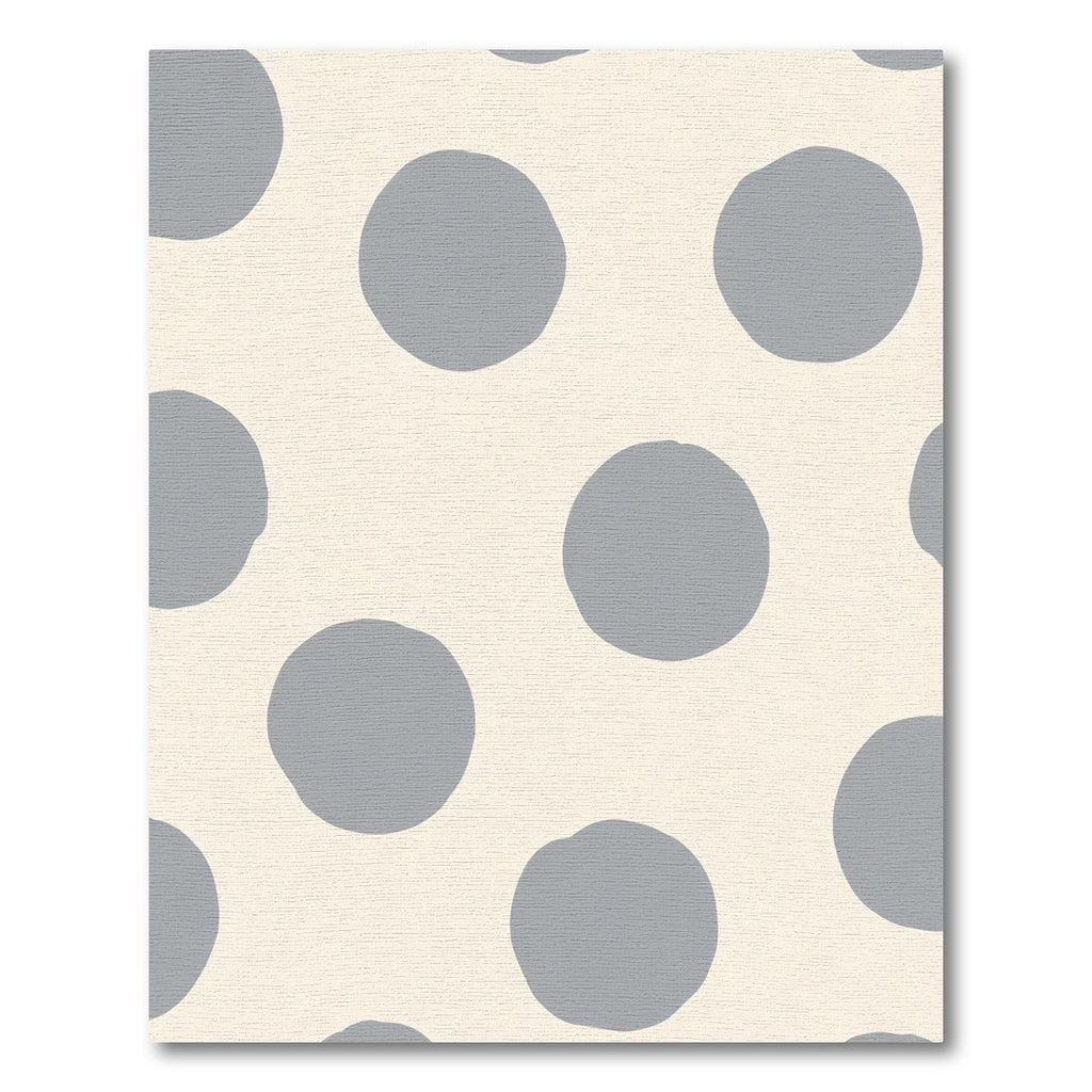 Cream Gray Polka Dot Burst Rug