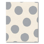 Cream Gray Polka Dot Burst Rug