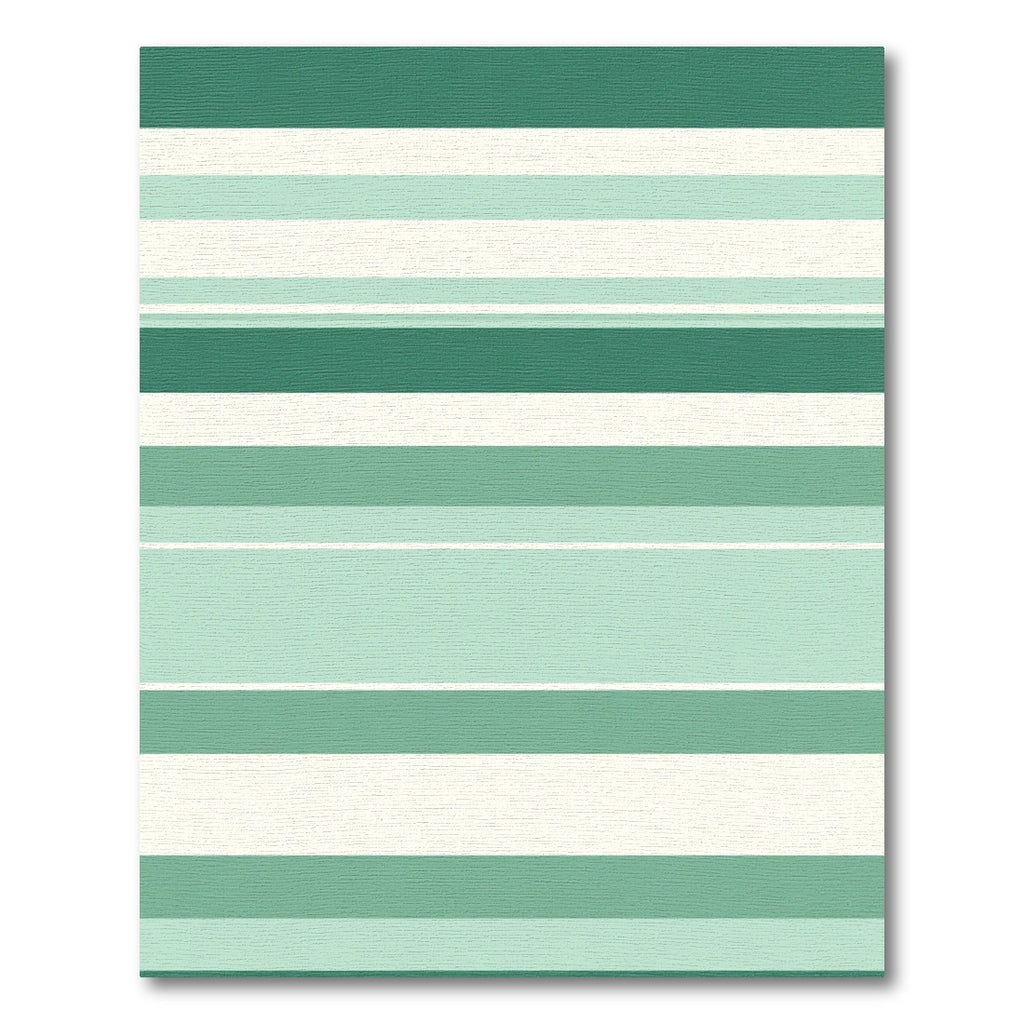 Modern Teal Mint Striped Rug