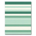 Modern Teal Mint Striped Rug