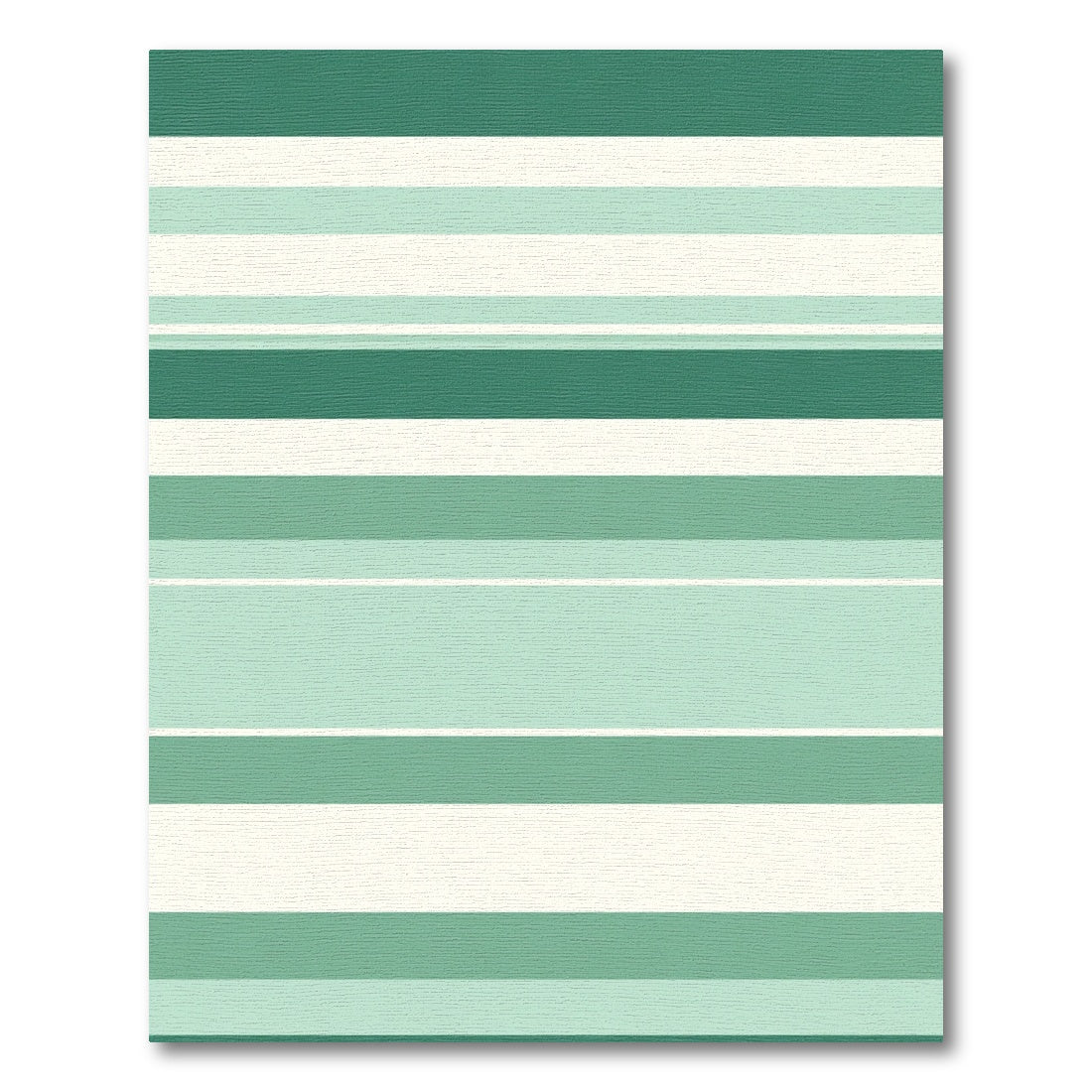Modern Teal Mint Striped Rug