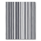 Modern Black White Vertical Stripes Rug