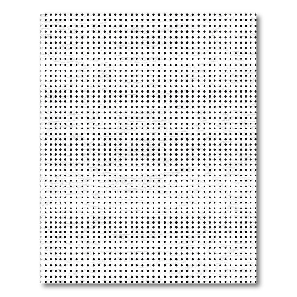 Minimalist Black White Dot Gradient Rug