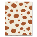 Brown Cream Spotted Abstract Rug