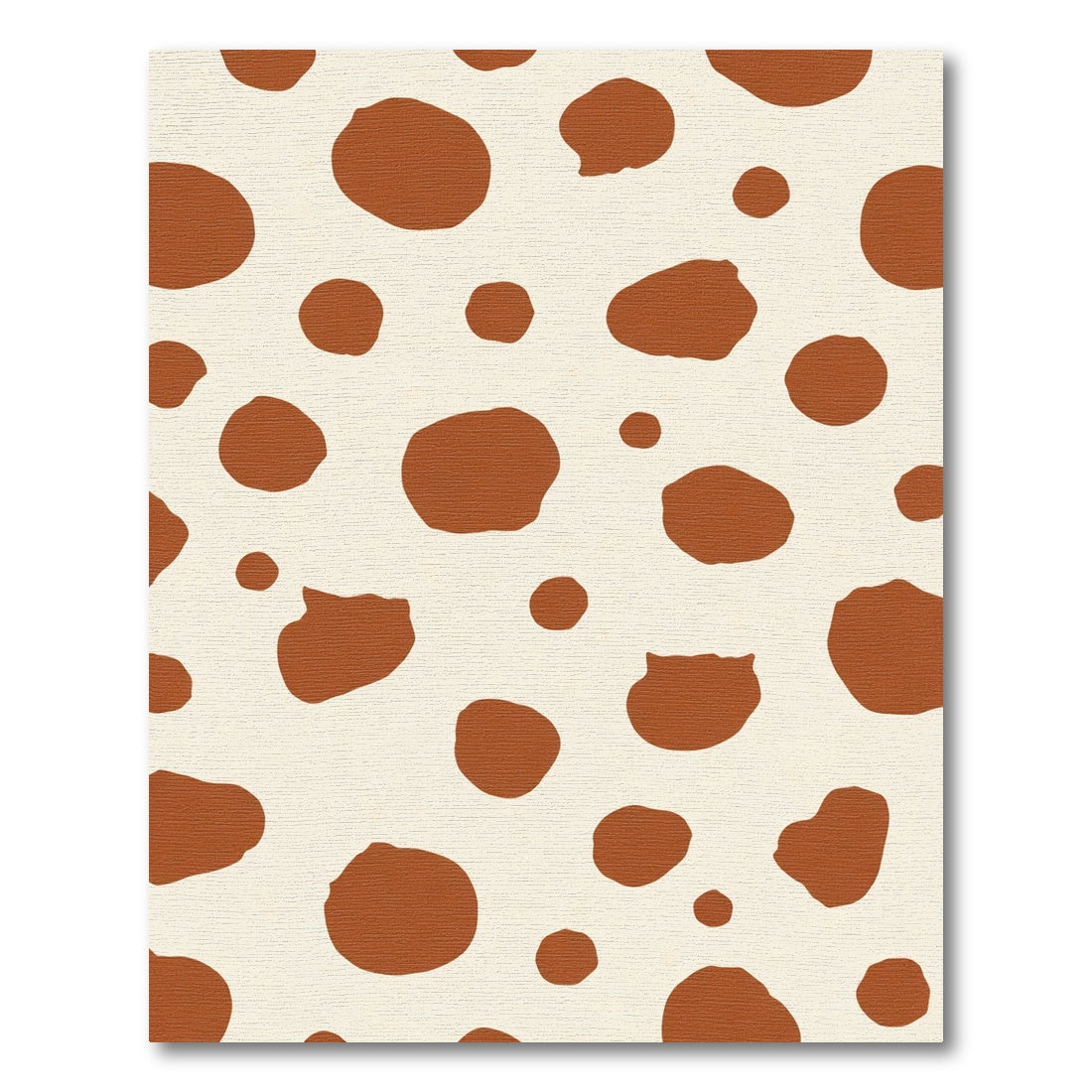 Brown Cream Spotted Abstract Rug
