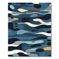Abstract Marine Organic Waves Rug