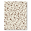 Cream Brown Stippled Organic Spots Rug