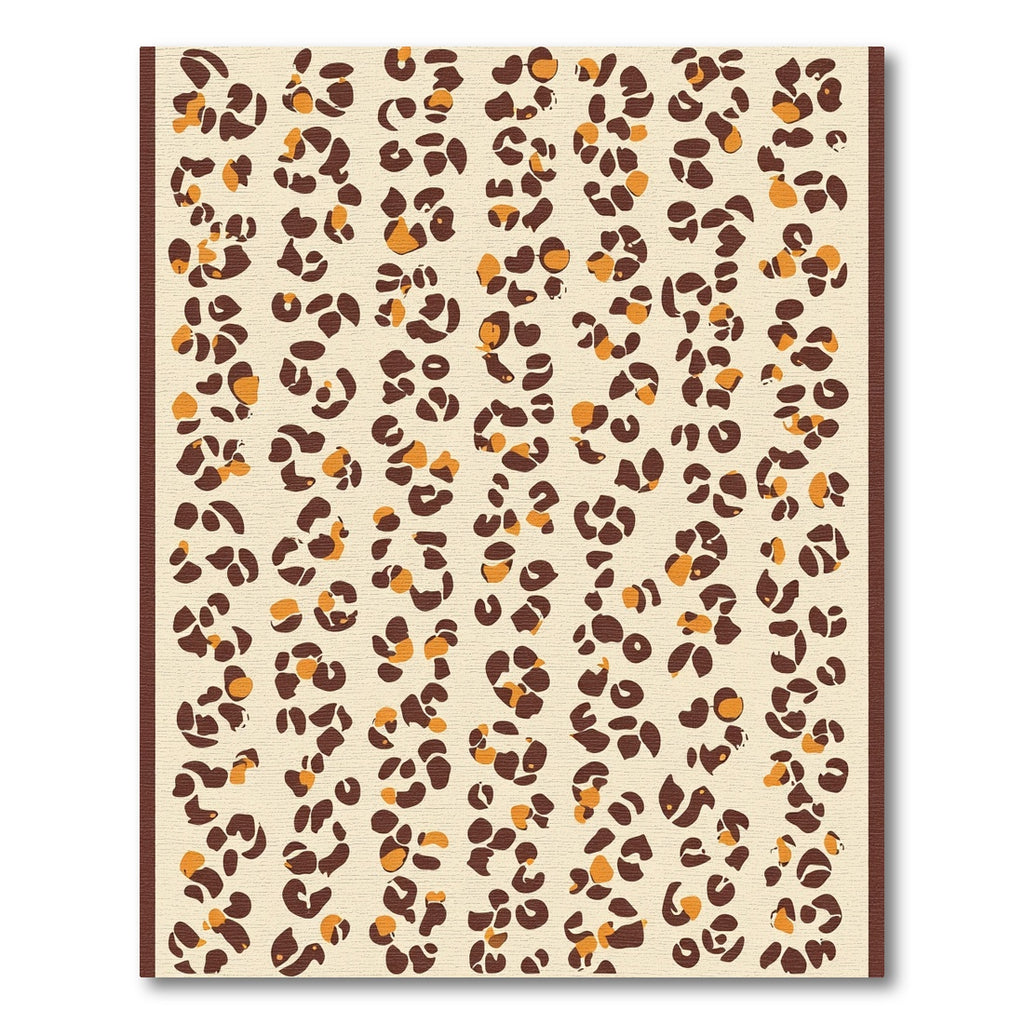 Terracotta And Gold Spots Rug