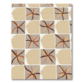 Earthy Geometric Abstract Starburst Rug