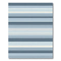 Serene Blue Graduated Stripe Rug
