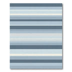 Serene Blue Graduated Stripe Rug