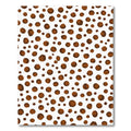 Brown Speckled Polka Dot Overlay Rug