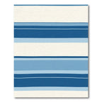 Azure Navy Striped Horizon Rug