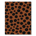Rustic Brown Black Polka Dot Compositions Rug