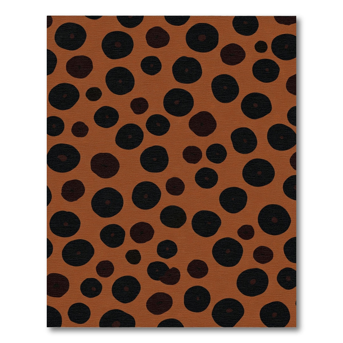 Rustic Brown Black Polka Dot Compositions Rug