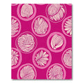 Pink Circles Abstract Botanical Ripples Rug