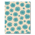 Teal Daisy Scatter Rug